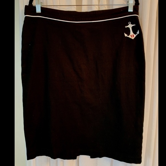 Lucky 13 classic vintage black pencil skirt - Picture 2 of 6